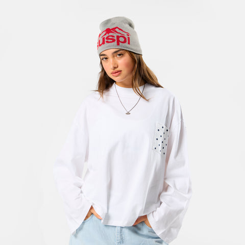 Polkaline / Polka Pocket Longsleeve - White
