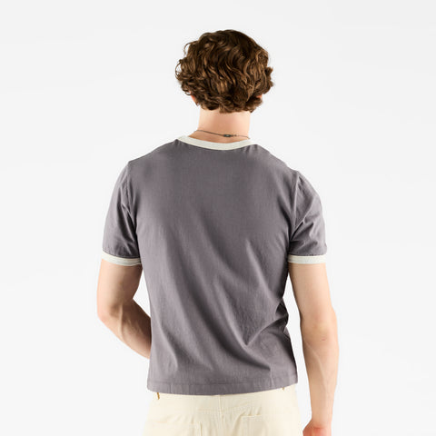 Suspicious Cowboys / Ranch Ringer Tee - Washed Charcoal