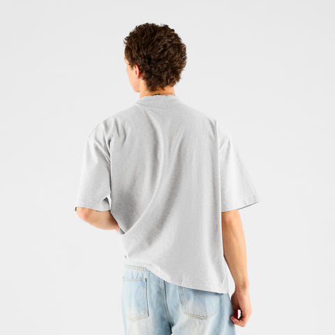 Summer Stripes / Red Layered SSPCS Applique Tee - Ash