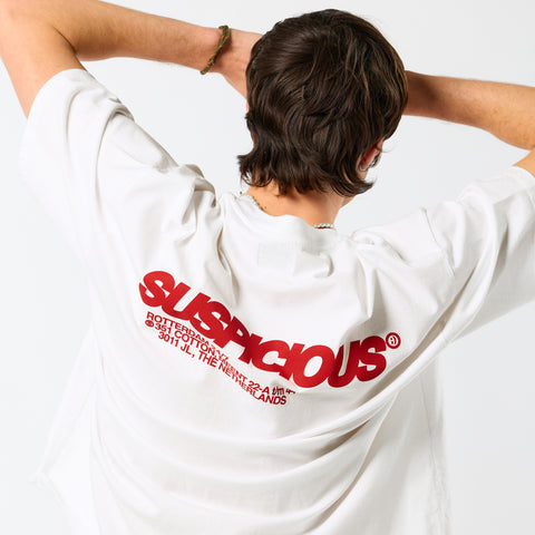RDA / Rotterdam Exclusive Tee - White & Ruby Red