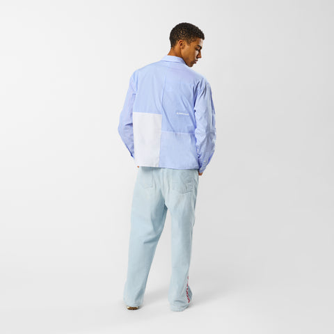Spring 1 / S2026 Patchwork Longsleeve Shirt - Light Blue