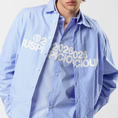 Spring 1 / S2026 Split Longsleeve Shirt - Light Blue