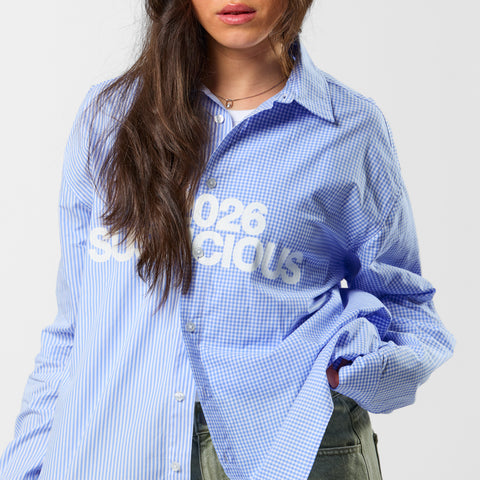 Spring 1 / S2026 Split Longsleeve Shirt - Light Blue