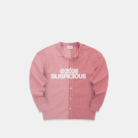 Spring 1 / S2026 Split Longsleeve Shirt - Ruby