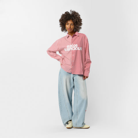 Spring 1 / S2026 Split Longsleeve Shirt - Ruby