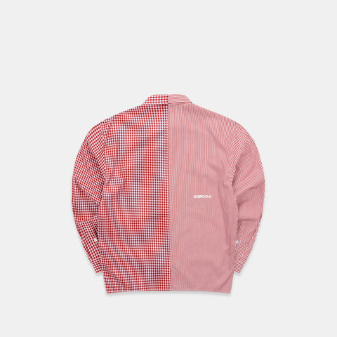 Spring 1 / S2026 Split Longsleeve Shirt - Ruby