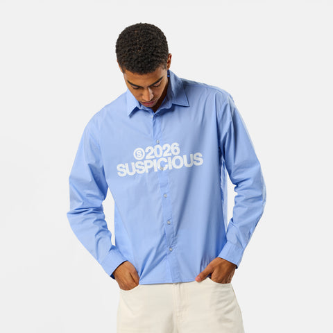 Spring 1 / S2026 Striped Longsleeve Shirt - Light Blue