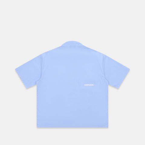 Spring 1 / S2026 Striped Shortsleeve Shirt - Light Blue