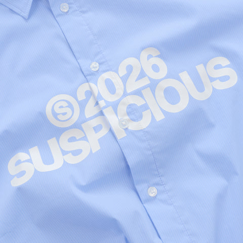 Spring 1 / S2026 Striped Shortsleeve Shirt - Light Blue