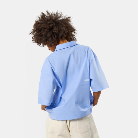 Spring 1 / S2026 Striped Shortsleeve Shirt - Light Blue