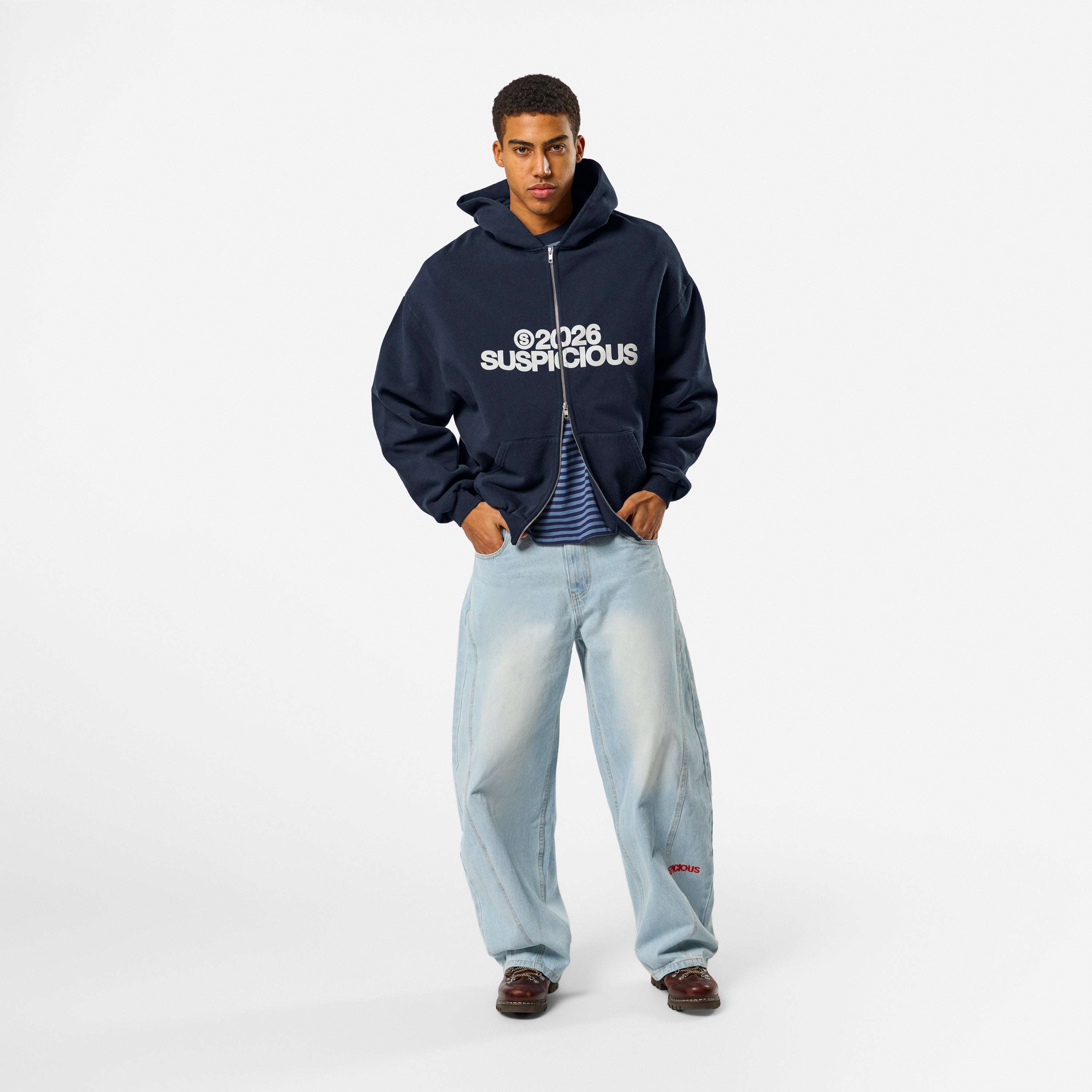 S2026 Zip-Up Hoodie - Nightfall – Suspicious Antwerp