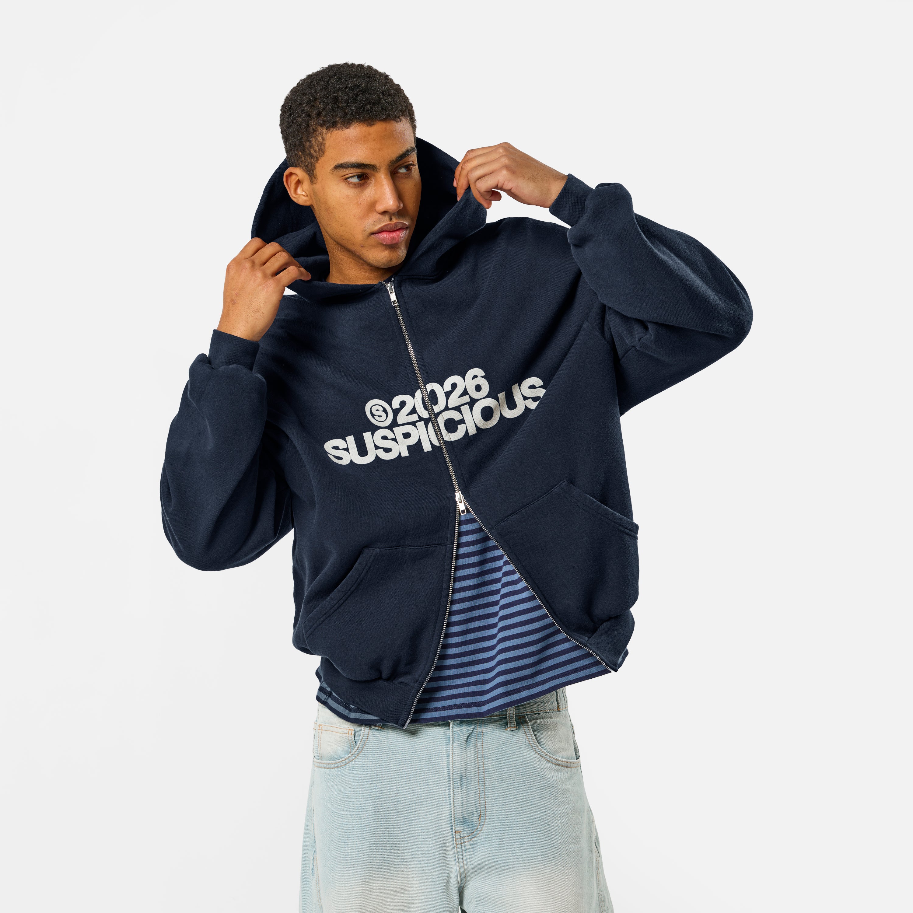 S2026 Zip-Up Hoodie - Nightfall – Suspicious Antwerp