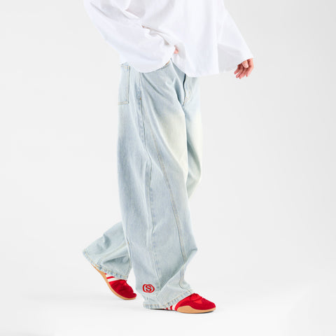 Spring 1 / S Barrel Jeans - Bleached