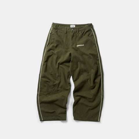Off Season / S Club Big Barrel Jeans - Dusty Green