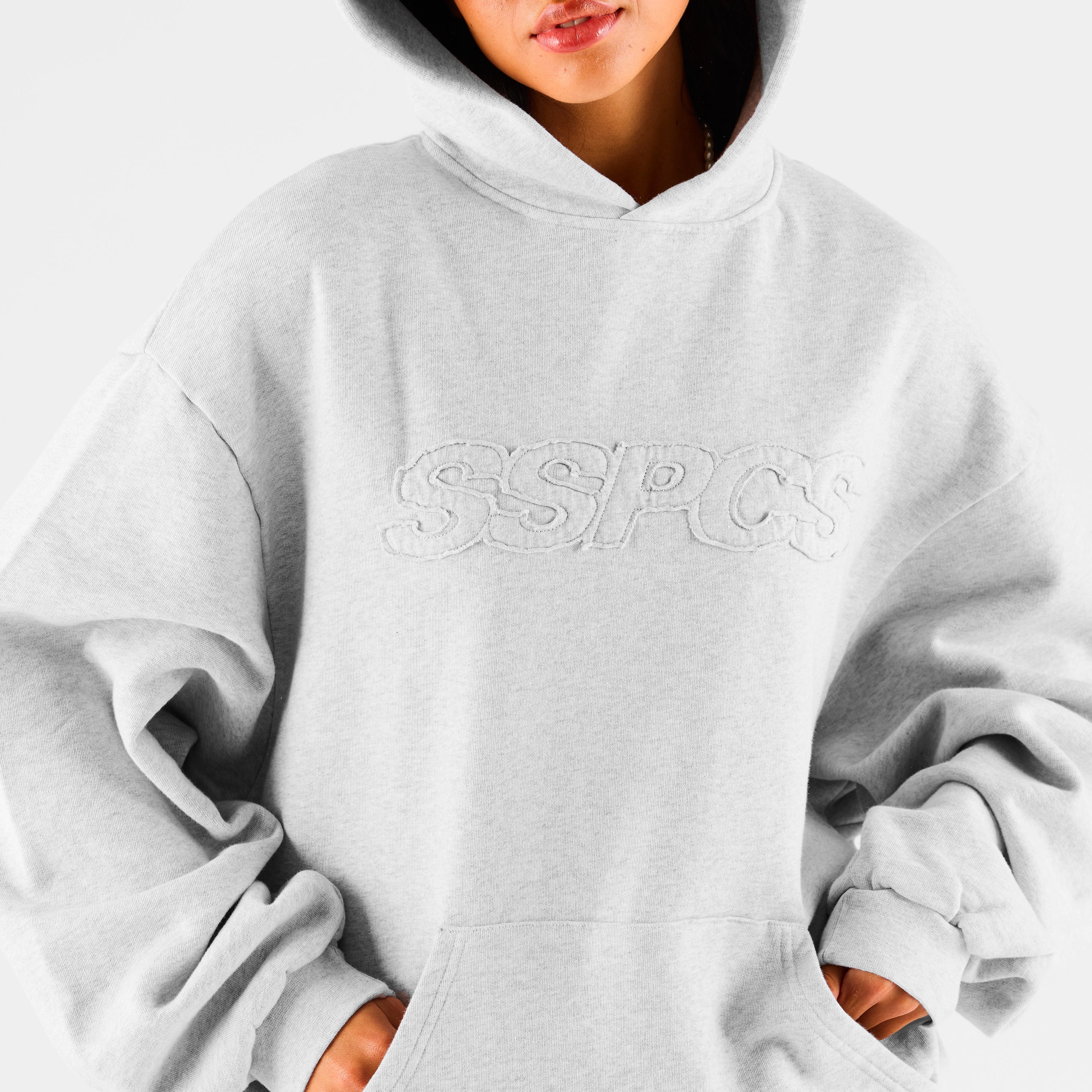 SSPCS Applique Hoodie - Ash – Suspicious Antwerp