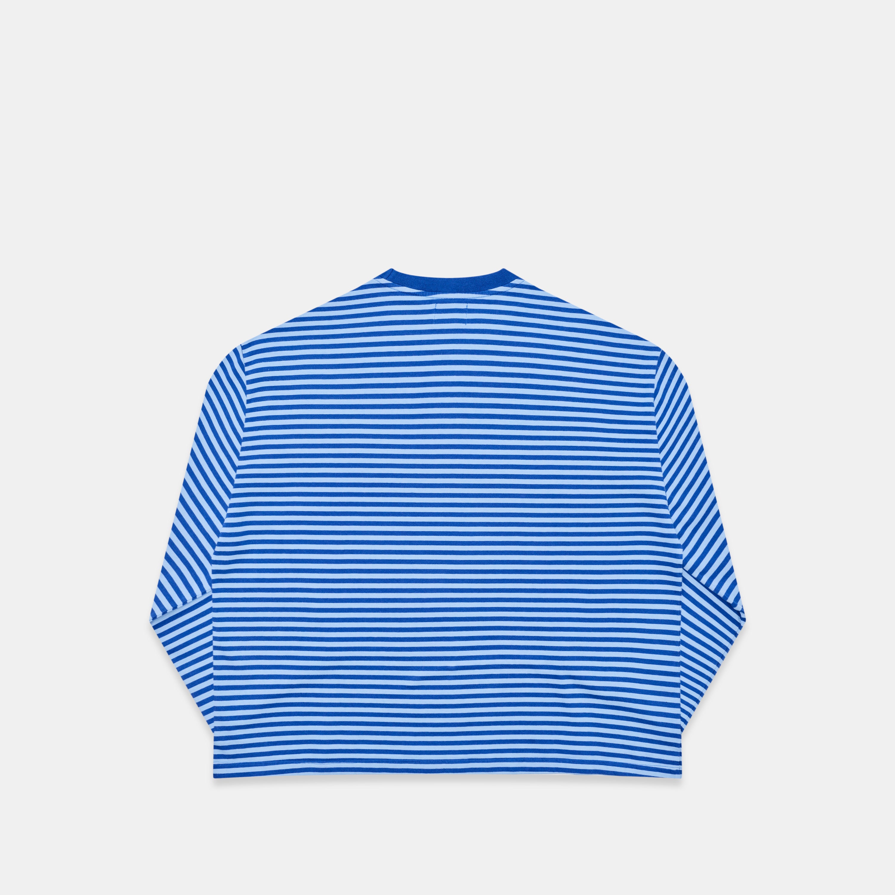 SSPCS Applique Striped Longsleeve - Blue – Suspicious Antwerp