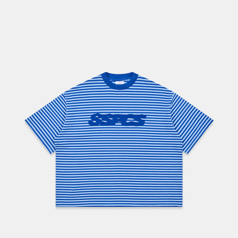 Summer Stripes / SSPCS Applique Striped Tee - Blue