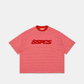 Summer Stripes / SSPCS Applique Striped Tee - Red