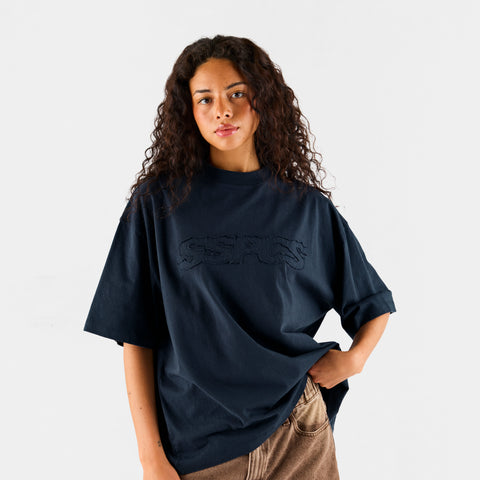 Summer Stripes / SSPCS Applique Tee - Nightfall