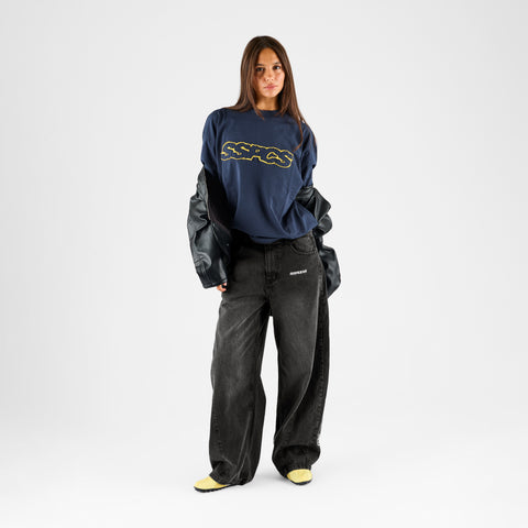 Fall / SSPCS Club Barrel Jeans - Washed Black