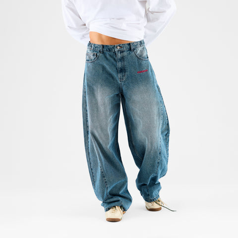 PL / SSPCS Club Barrel Jeans - Washed Blue