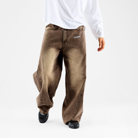 PL / SSPCS Club Barrel Jeans - Washed Espresso