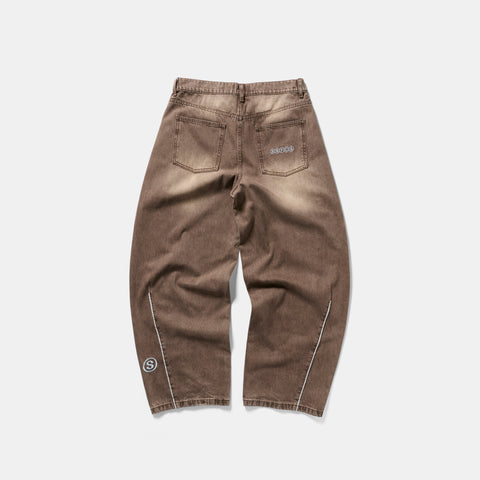 PL / SSPCS Club Barrel Jeans - Washed Espresso