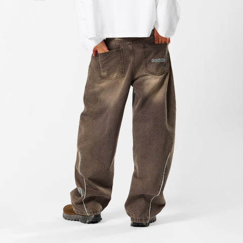 PL / SSPCS Club Barrel Jeans - Washed Espresso