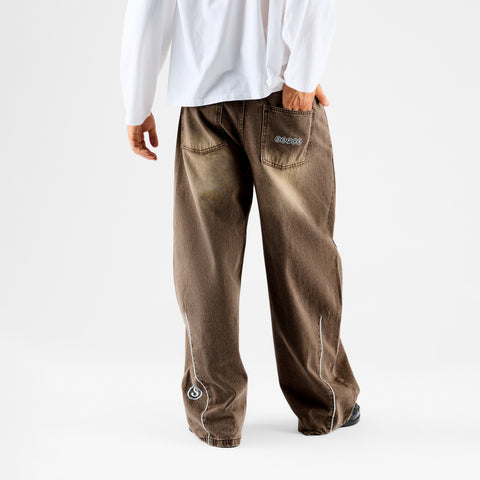 PL / SSPCS Club Barrel Jeans - Washed Espresso
