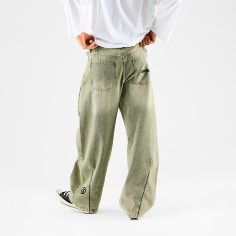 Fall / SSPCS Club Barrel Jeans - Washed Matcha