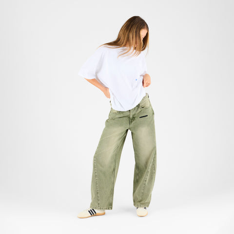 Fall / SSPCS Club Barrel Jeans - Washed Matcha