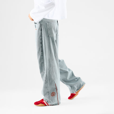 Fall / SSPCS Club Barrel Jeans - Bleached
