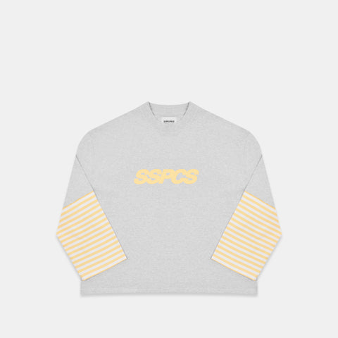 Summer Stripes / SSPCS Striped Layered Longsleeve - Ash & Butter