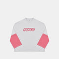 Summer Stripes / SSPCS Striped Layered Longsleeve - Ash & Red