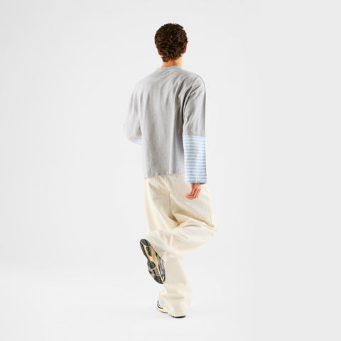 Summer Stripes / SSPCS Striped Layered Longsleeve - Celestial Blue