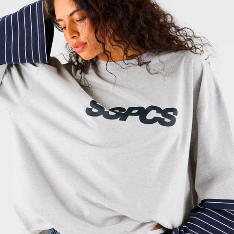 Summer Stripes / SSPCS Striped Layered Longsleeve - Grey