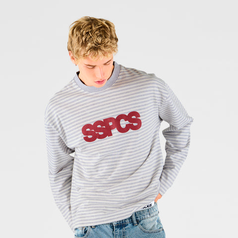 End Of Summer / SSPCS Striped Longsleeve - Ash