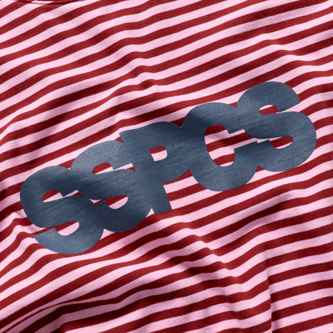 End Of Summer / SSPCS Striped Longsleeve - Dusty Pink & Red