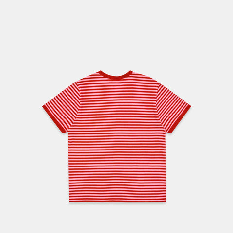 Summer Stripes / SSPCS Striped Ringer Tee - Red