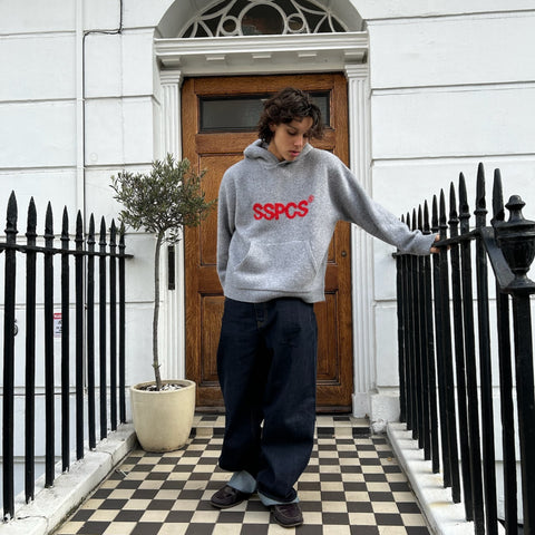 Winter2 / SSPCS Knitted Hoodie - Neutral Heather