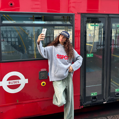 Winter2 / SSPCS Knitted Hoodie - Neutral Heather