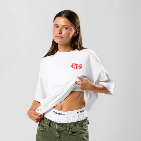 Racer / SUS Logo Tee - White