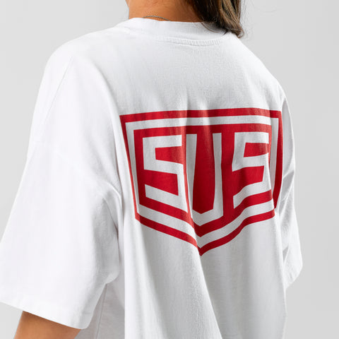 Racer / SUS Logo Tee - White