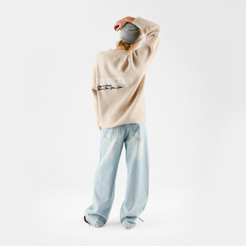 Winter 2 / Script Knitted Sweat - Dune
