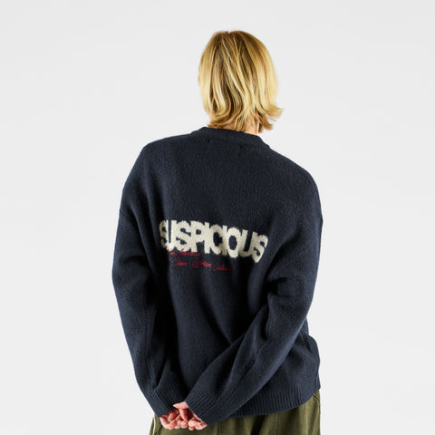 Winter 2 / Script Knitted Sweat - Nightfall