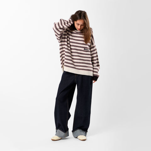 Winter2 / Selvedge Turn-Up Baggy Jeans - Indigo