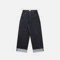 Winter2 / Selvedge Turn-Up Baggy Jeans - Indigo
