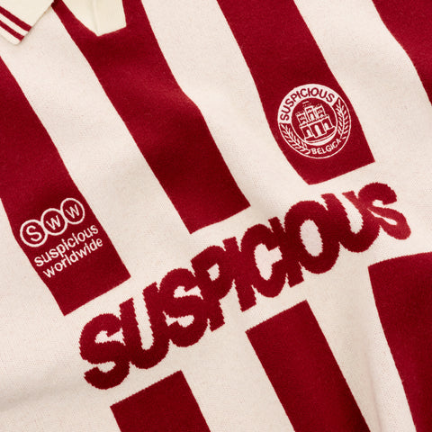 Off Season / Sideline Knitted Football Polo - Red