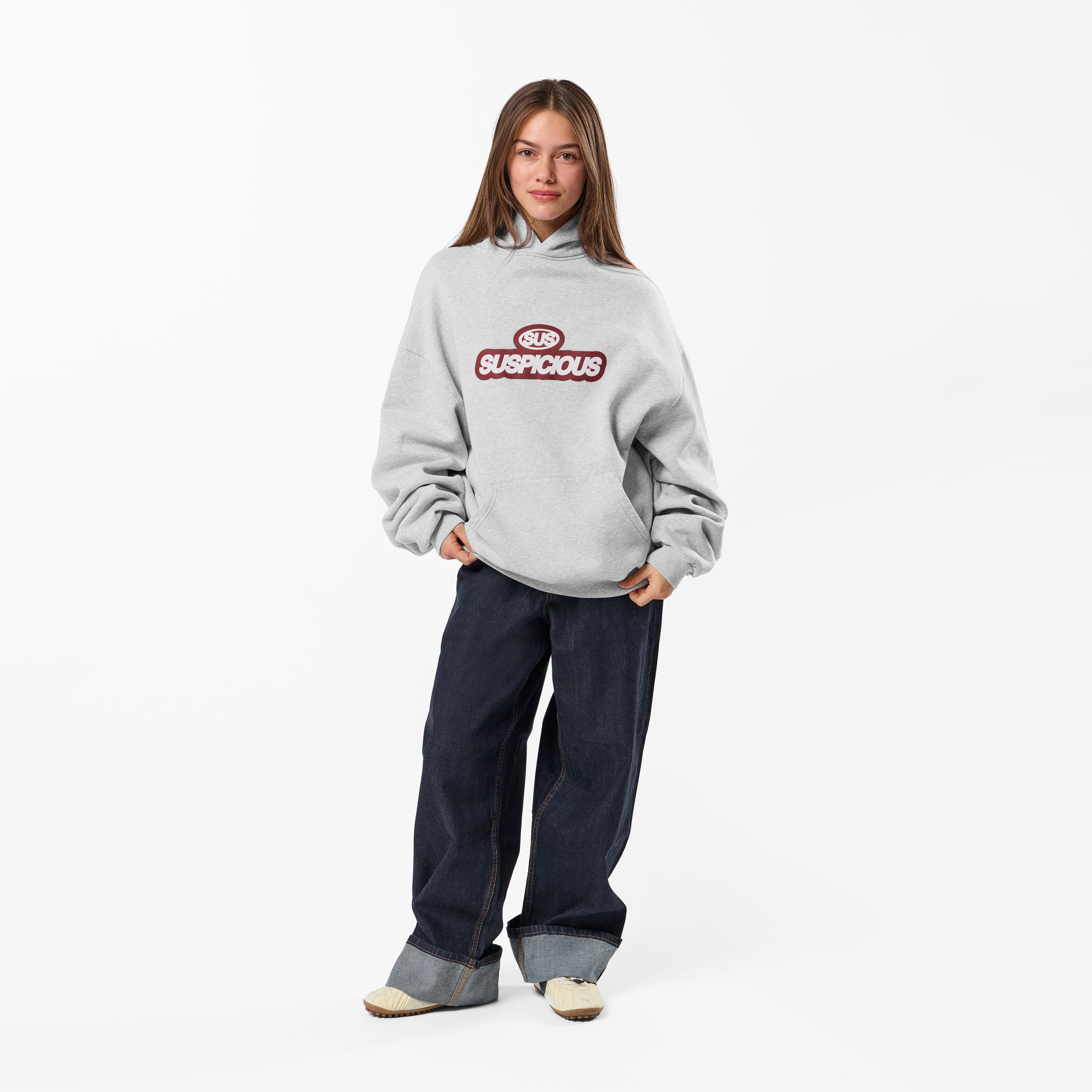 Signature Stamp Hoodie - Neutral Heather – Suspicious Antwerp