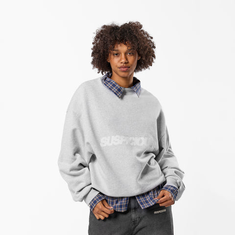 PL / Slanted Crewneck - Neutral Heather